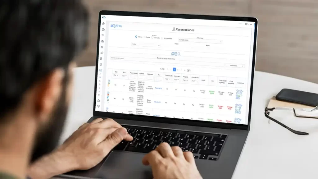 Software administrativo para agencias de viajes.
