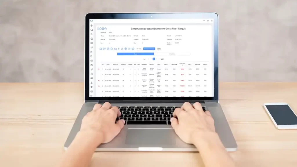 Software para agencias de viajes online.