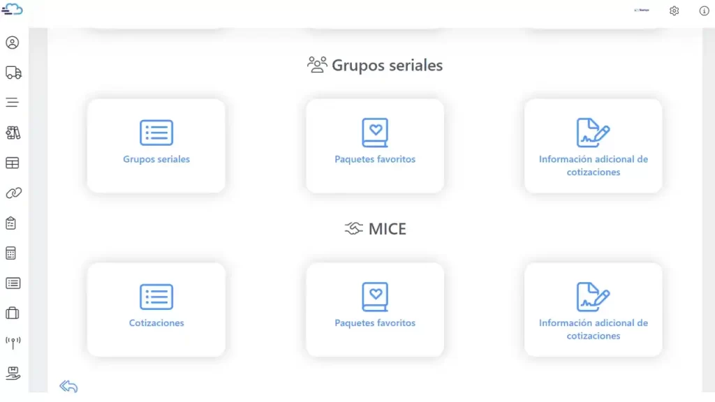 Software de gestión de viajes corporativos para agencias.